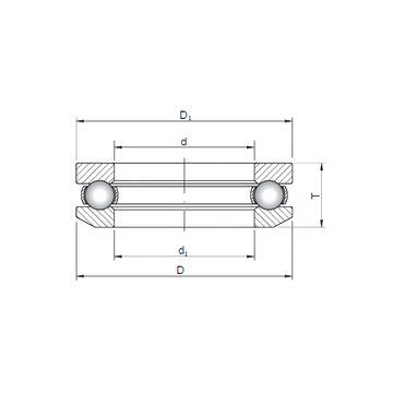 53309 ISO Thrust Ball Bearings #5 small image